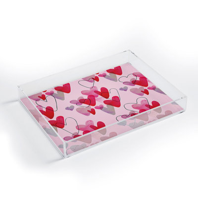 Morgan Kendall Listen to My Heartbeat Acrylic Vanity Tray