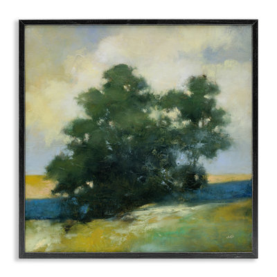 Solitary Trees Landscape Framed Giclee Art by Julia Purinton