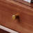 Solid wood minimalist walnut-toned coffee table-159275313
