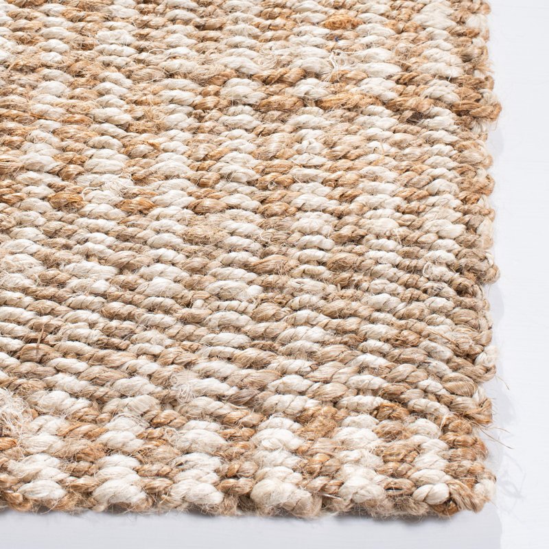 Tapis ivoire tissé à la main Chester, Rectangle de 5 pi x 8 pi