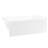 Kingston Brass Aqua Eden 60-Inch Acrylic Rectangular 3-Wall Alcove Tub, Drain Hole-29273152