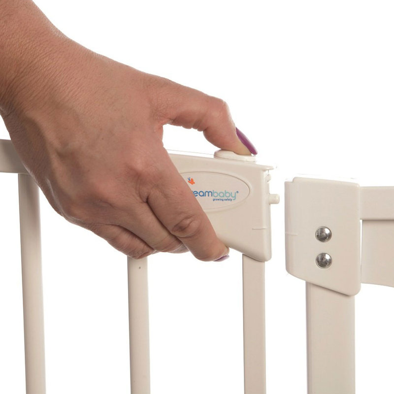 Chelsea Safety Gate, White, 29.50" H x 1.50" W x 32" D