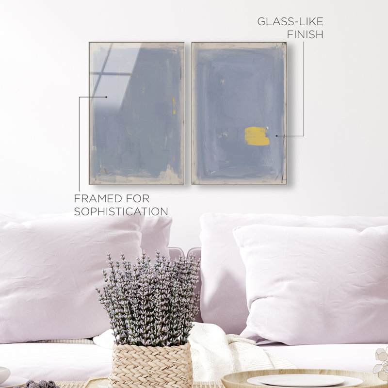 Painted Morning Set High-Gloss Frameless Acrylic Glass Wall Art Abstract Print by Oliver Gal, Ready to Hang, 10 x 15