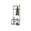 Coat Rack, Hall Tree with Shoe Storage Bench, 32 x 70 x 175 cm, Industrial-1410448042