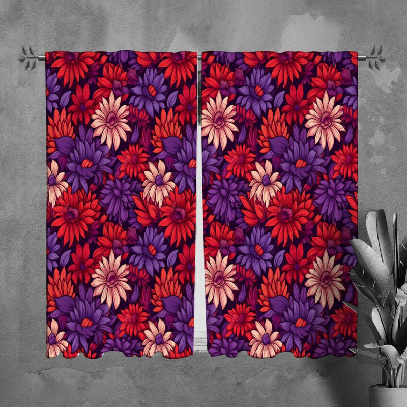 Paire de rideaux obscurcissant en polyester Nashika, L 40 po x L 61 po