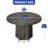 Modern Farmhouse Round Dining Table, Dining Room Table, Multifunction Table for 4-6 people