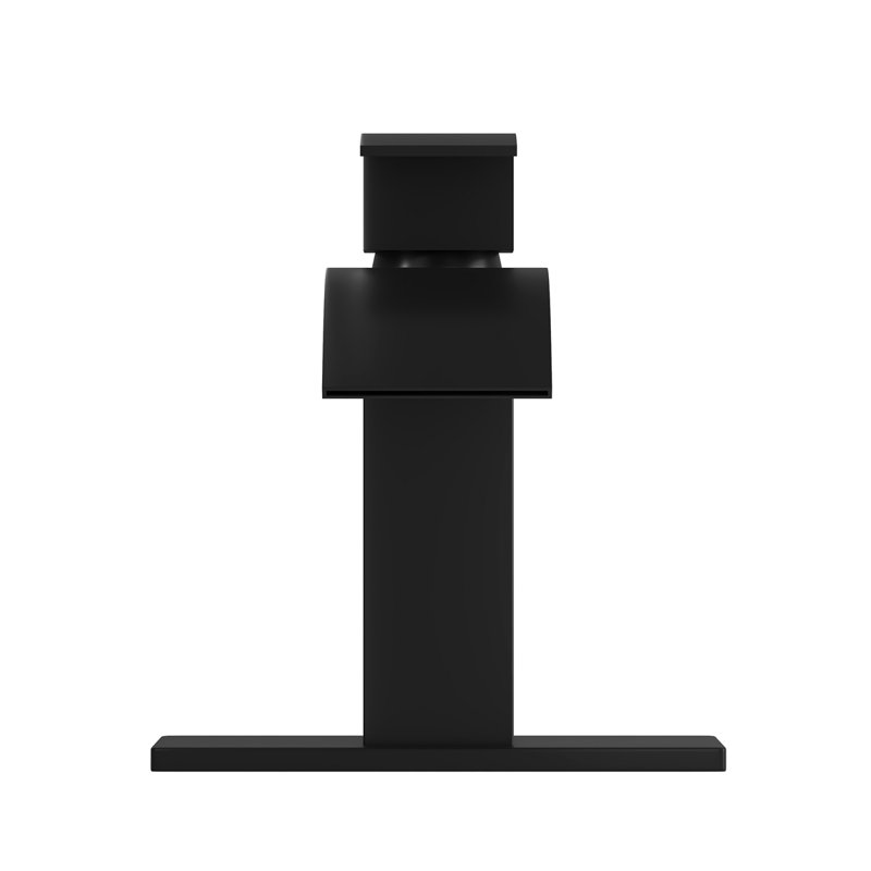 Robinet de lavabo pour salle de bain à poignée simple 6 "certifié CUPC Harlow, Noir mat