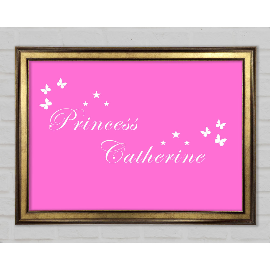 Girls Room Quote Your Own Name Princess Gerahmter Druck