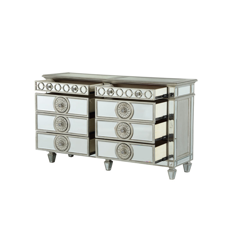 Commode double 8 tiroirs avec miroir Montana
