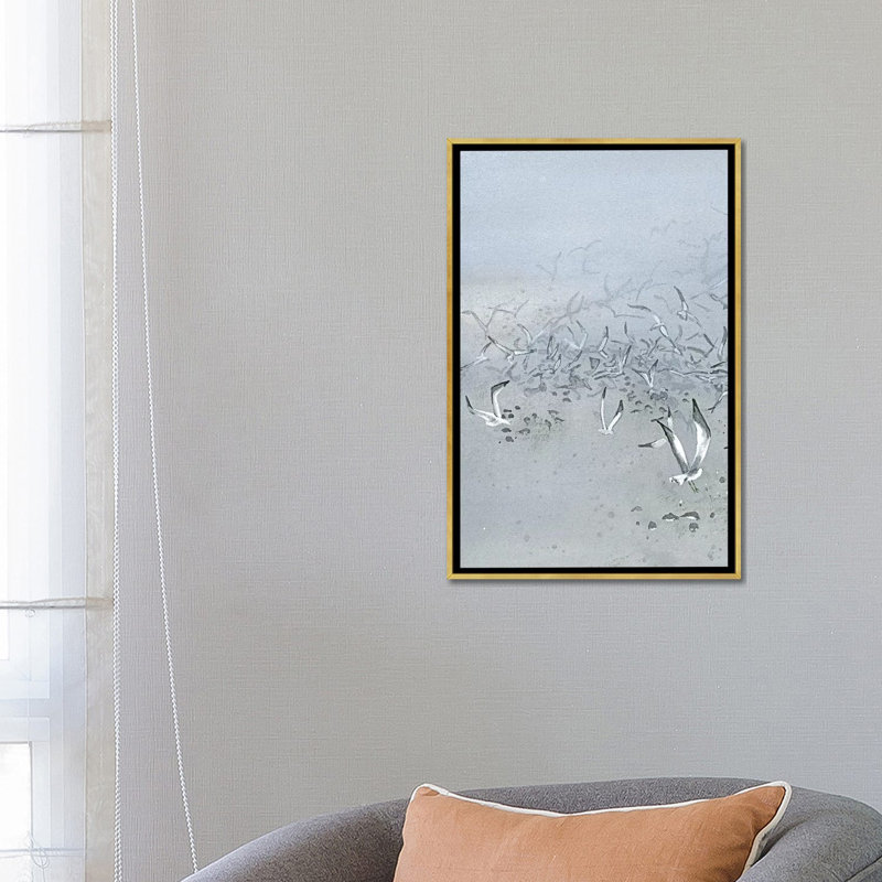 « Fogbound II » par Maggie Vandewalle-reproduction d’art, Toile encadrée d'or, H 26 po x l 18 po x 1,5 po, Pas de tapis