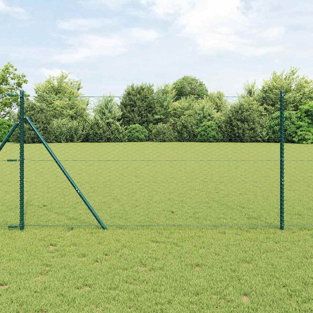 140cm H x 2500cm W Polyvinyl Chloride (PVC) Fence Panels Included