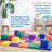 ECR4Kids SoftZone Patchwork Activity Folding Play Mat, 58in Square, Baby Essentials-99462831
