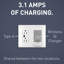 Chargeur sans fil Legrand Radiant, blanc