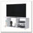 White TV Rack with Open Storage-484630291