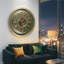The Gear IR-LI_ 32" Round "CORK" BRASS-ANTIQUE Real Moving Gear Wall Clock