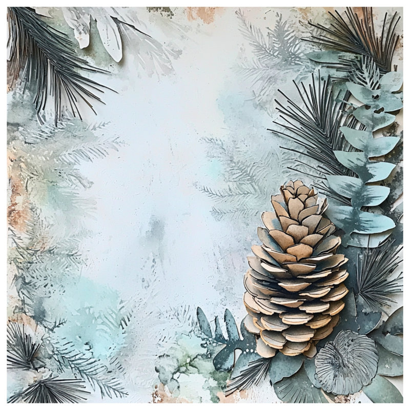 Pinecone Eucalyptus Arrangement Duvet Covers, Twin