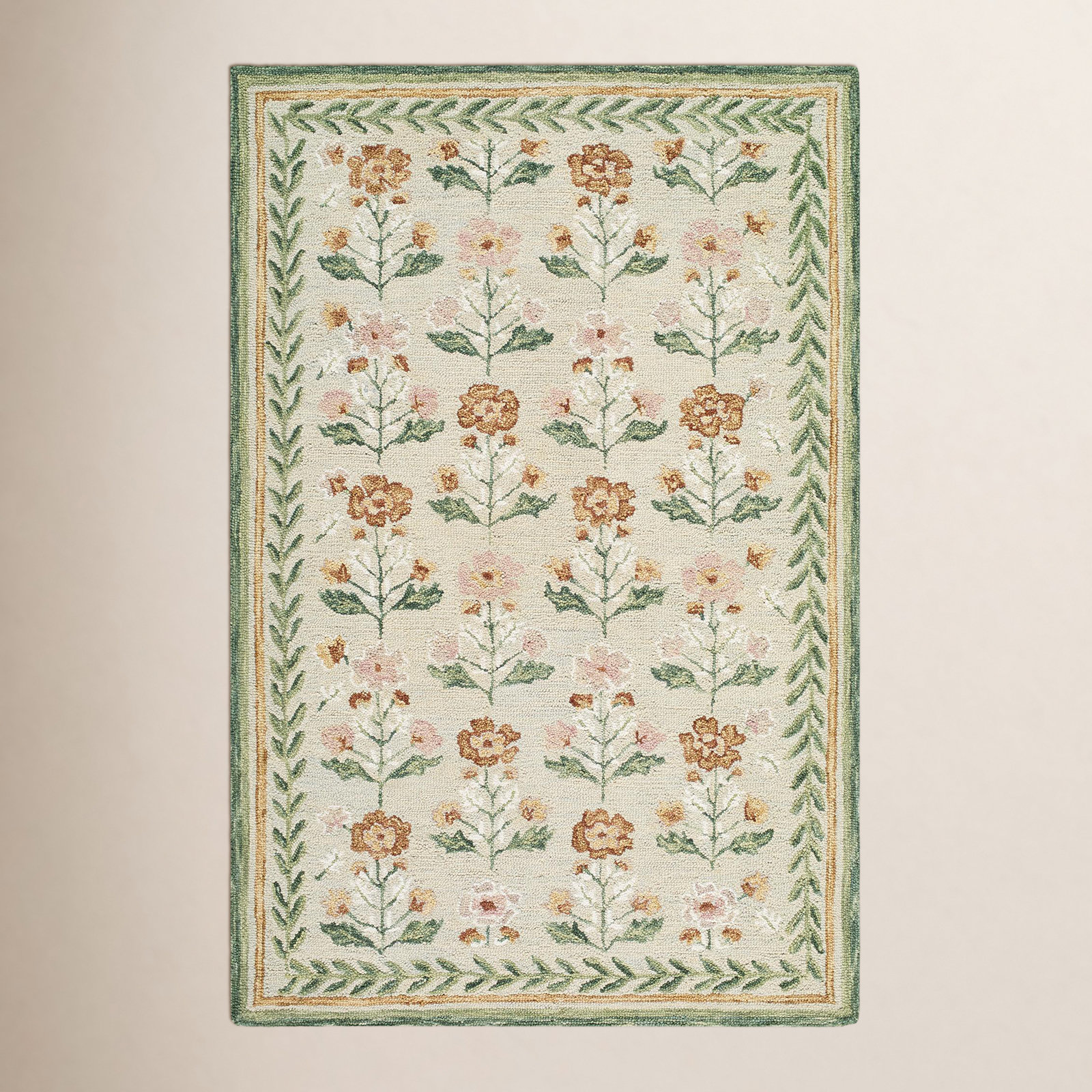 Manor Hand-Tufted Wool Floral Rug, Rectangle 8' x 10'