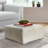 Safari Silver Foil Cowhide Ottoman