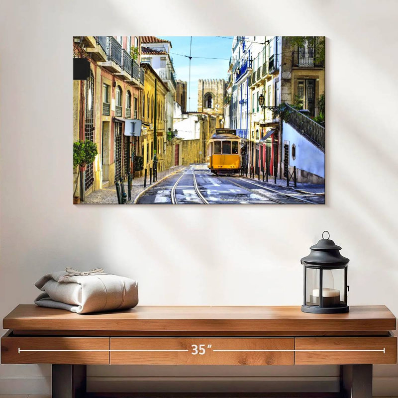 Rue Sireci à Lisbonne, H 16 po x l 24 po