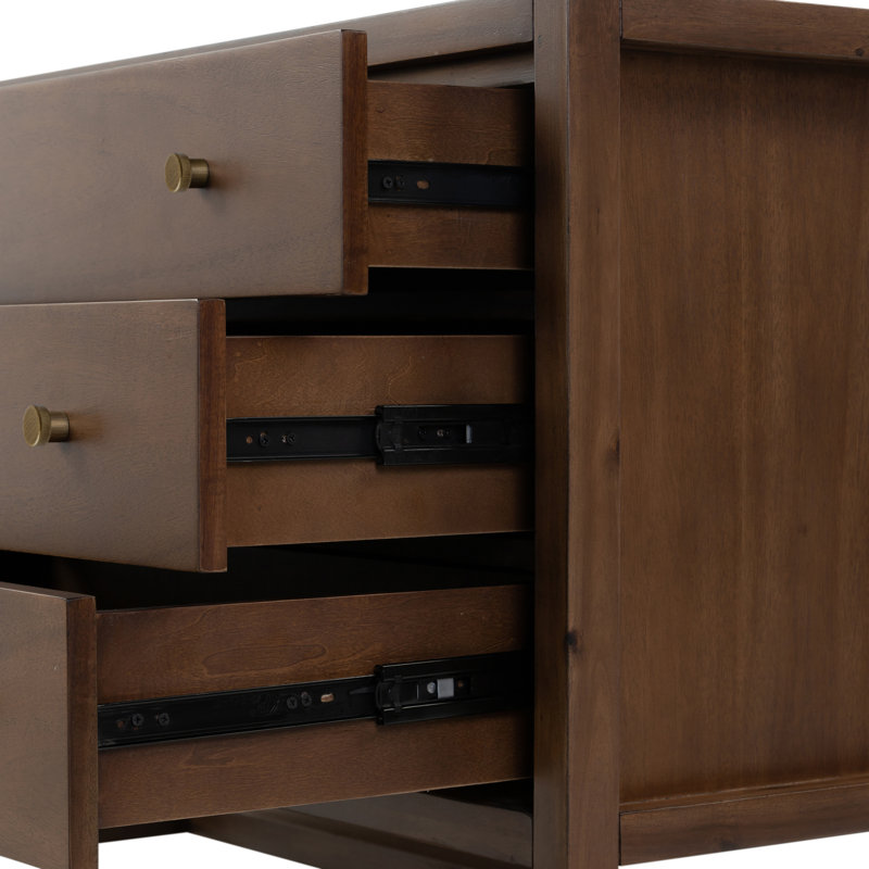 Soline 3 - Drawer Nightstand, Saddle Tan