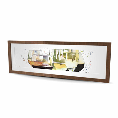 Beautiful Wine Glasses  Framed Matted Print for Home Decor