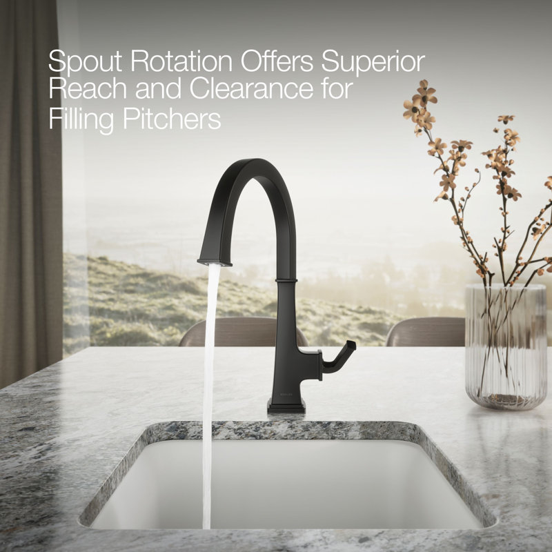 Riff Single-Handle Bar Sink Faucet, Matte Black