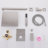 Modern 10" Rectangle Wall Mounted Complete Shower System With Anti-Scald Pressure Balance Valve-129021942