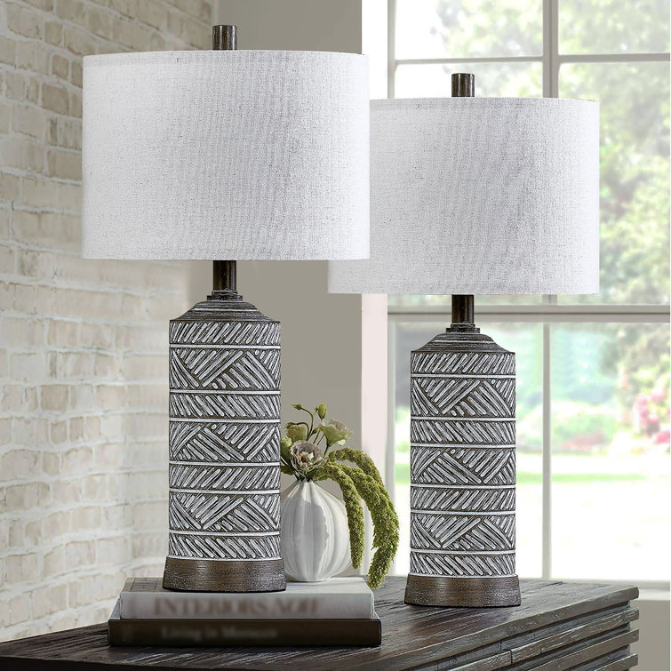 GLASS Cambridge Aurora Lamp with Cover Set of 2 (Clear)