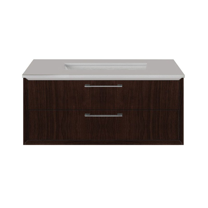 Gemelli 30'' W Single Stone Vanity Top, Polished White