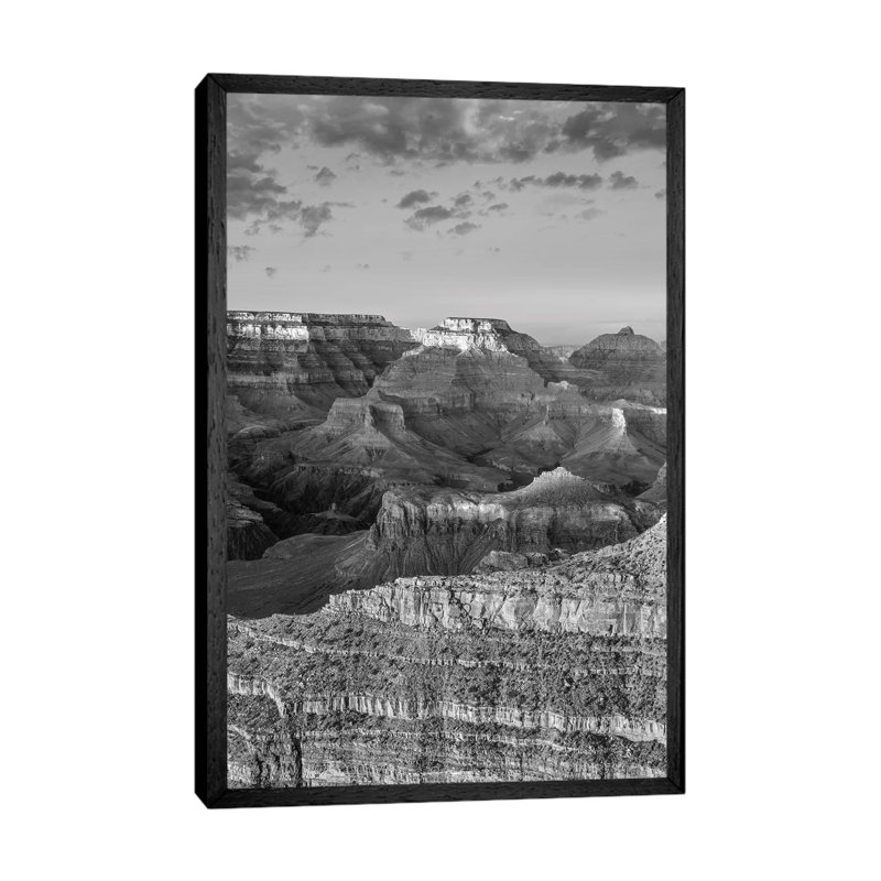 Wotans Throne, Grand Canyon, Arizona 1 Piece Wall Art on Canvas, 66.04 cm H x 45.72 cm W, Black Floater Framed