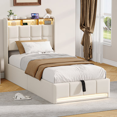Upholstered Ottoman Storage Bed