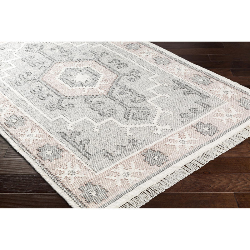 Bursa Southwestern Area Rug in Cream, Rectangle 8' x 10'