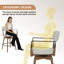 Tabouret de comptoir pivotant de style Mid-Century avec structure en bois massif-292991434