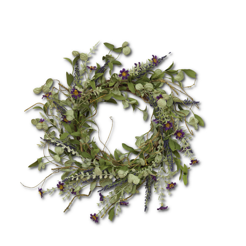 24 Inch Seasonal Lavender and Herbs Wreath