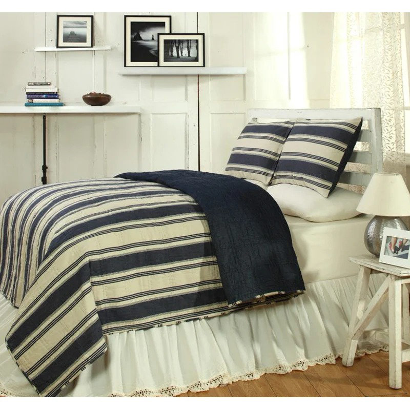 Camden Euro Pillow Cover, Blue