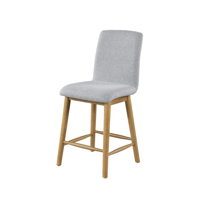 Pillay Upholstered Counter Stool With Tapered Legs