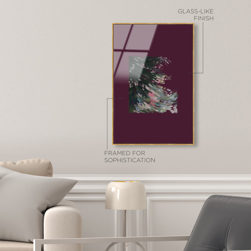 Falling Delicately Print, 25"H x 37"W, Gold Floater Frame