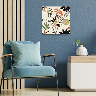 «Whimsical Woodland Creatures», reproduction d'art ludique et moderne