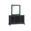 Cadre miroir noir