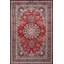 Tapis décoratif géométrique moderne à motif rouge traditionnel-1107918492