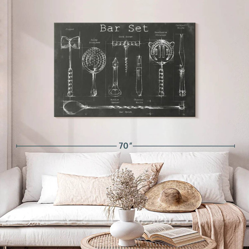 Bar Set, 30" H x 45" W
