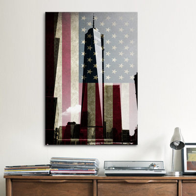 «Flags New York Freedom Tower», impression sur toile