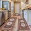 Tapis de cuisine 3 pièces grands tapis bohémiens tapis antidérapants lavables en microfibre lavables et moelleux tapis pour évier de cuisine buanderie Retros Boho