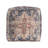 Taj Vintage Medallion Square Indoor Medium Pouf Ottoman-1485501441