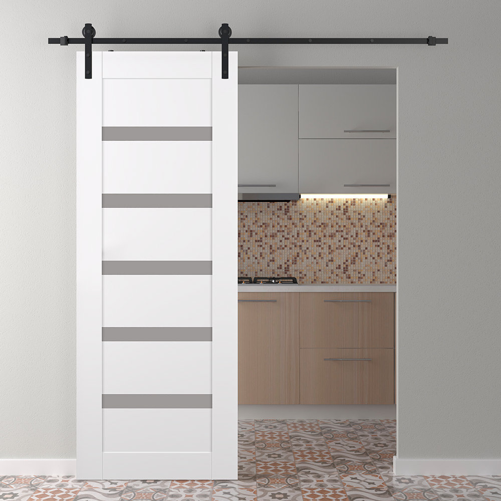 Leora 79.37'' Solid + Manufactured Wood Paneled with Installation Hardware Kit Belldinni 