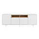 Bren 79" Sideboard In White And Oak