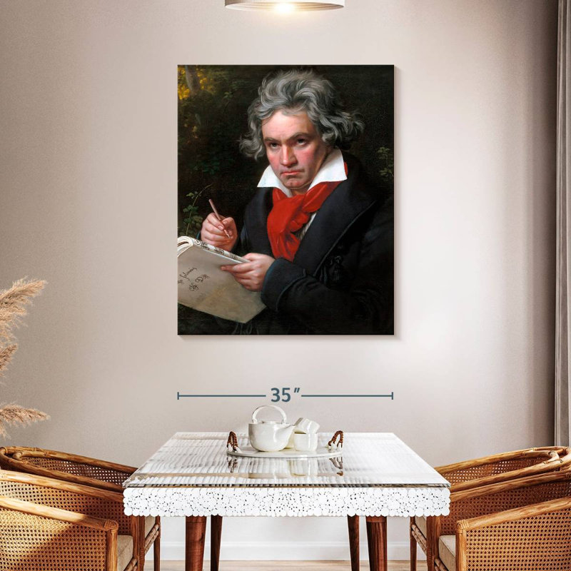 Ludwig Van Beethoven, H 45 po x l 36 po