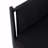 Set Of 2 Outdoor Patio Club Chair, Black Aluminum