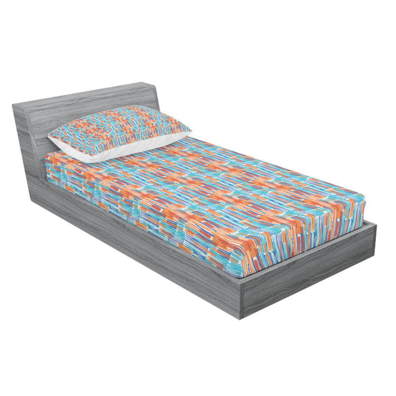 Microfiber Sheet Set, Twin Sheet Set with Fitted Sheet