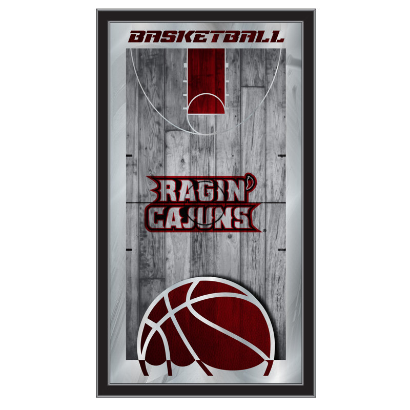 « basket mirror », impression encadrée NCAA, Louisiane - Lafayette